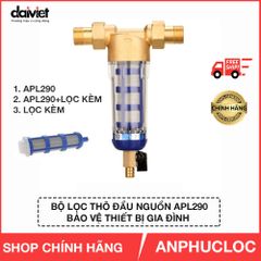 BỘ LỌC THÔ ĐẦU NGUỒN APL390 + TẶNG KÈM 1 LÕI LỌC THAY THẾ DÙNG XỬ LÝ NƯỚC ĐẦU NGUỒN