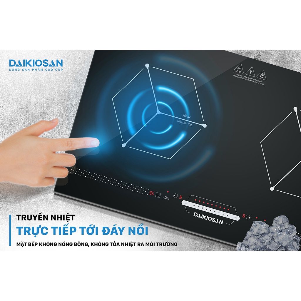 BẾP TỪ ĐÔI DAIKIOSAN DKT-200002 CÔNG SUẤT 4200W - GIAO NHANH HCM 2H