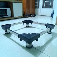 CHÂN KÊ MÁY LỌC NƯỚC CAO CẤP TRỤ INOX ĐÁY NAN HOA ĐA NĂNG 34- 46 CM CHỐNG RUNG LẮC [ GIAO NHANH 2H HCM]