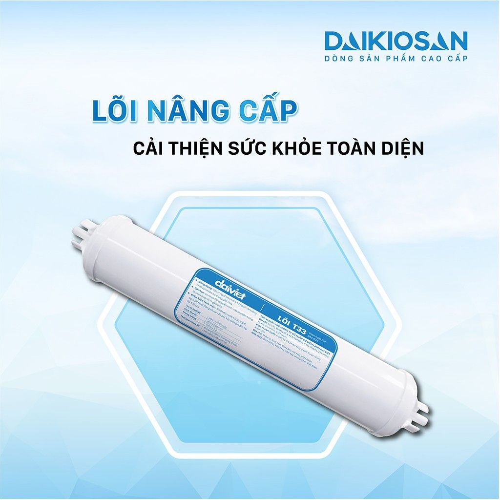 [GIÁ RẺ VÔ ĐỊCH] LÕI KHOÁNG T33 THAN HOẠT TÍNH GÁO DỪA CHÍNH HÃNG ĐẠI VIỆT - CÚT NỐI NHANH DAIKIOSAN VÀ MAKANO