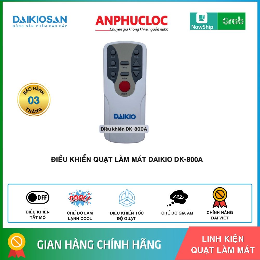 [DK-800A] ĐIỀU KHIỂN QUẠT ĐIỀU HÒA DK-800A