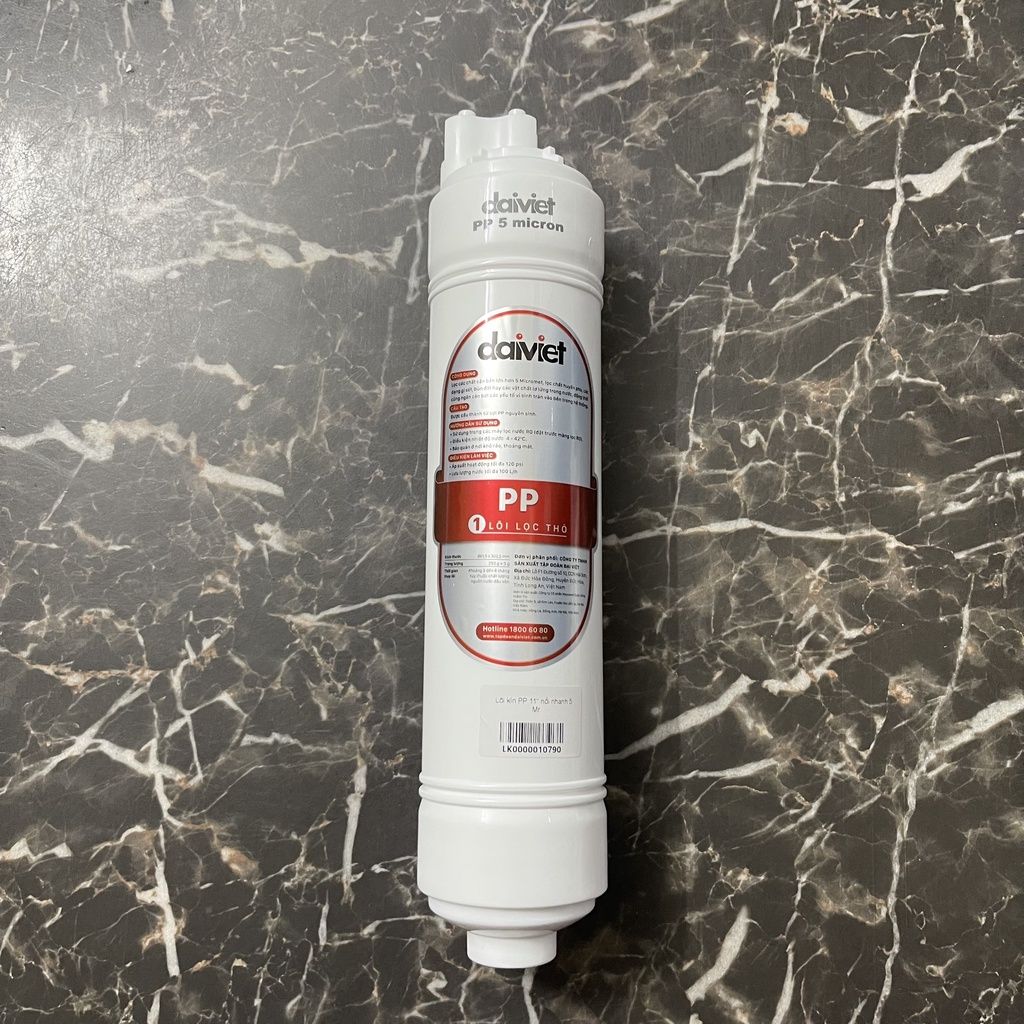 Lõi lọc nước số 1 PP 5 mrc loại kín nối nhanh chính hãng Daikiosan Đại Việt [ GIAO NHANH 2H HCM]