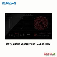 Bếp kết hợp từ và hồng ngoại Daikiosan DKC-200001 - 2 vùng nấu lắp âm