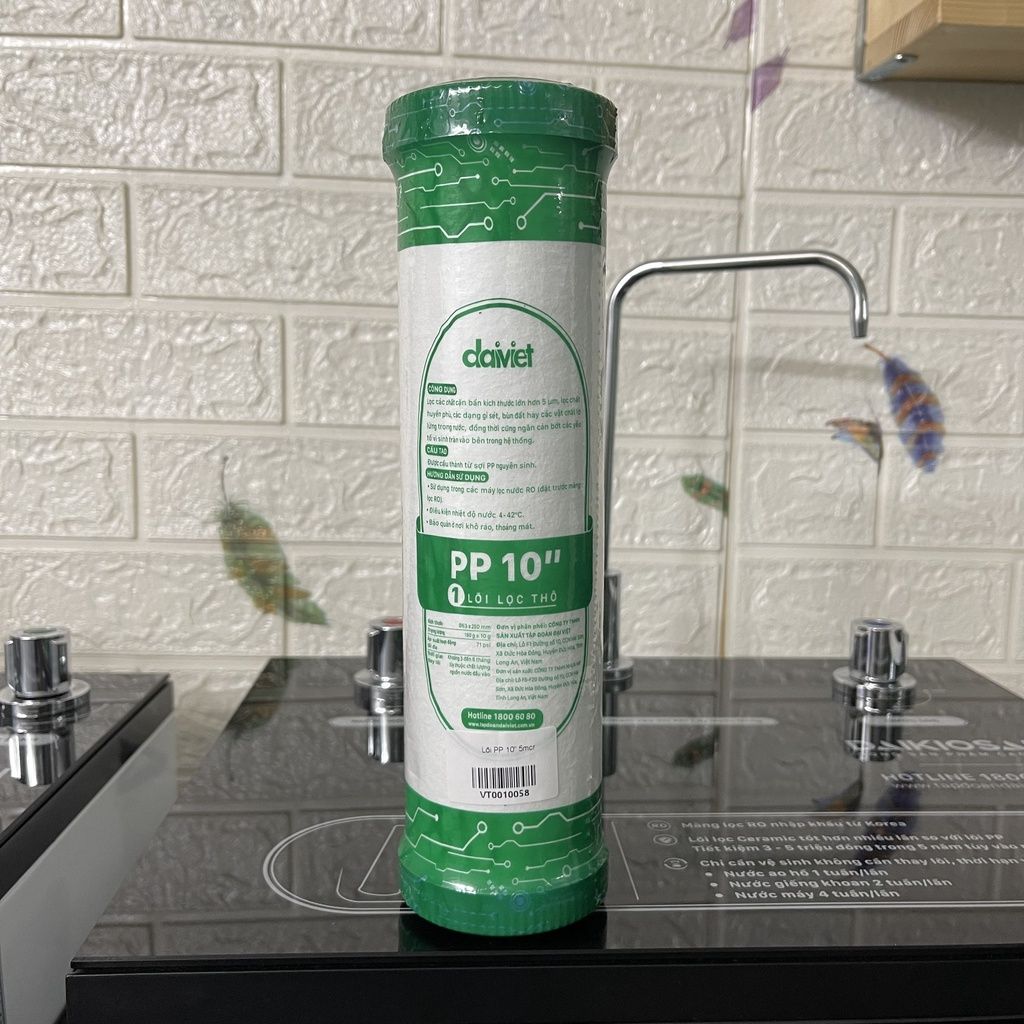 [CHÍNH HÃNG] LÕI LỌC NƯỚC SỐ 1 - PP 5 MICRO - ĐẠI VIỆT  CHO MÁY LỌC NƯỚC DAIKIOSAN MAKANO TAKASA KASUTO ACHISA DAIKO