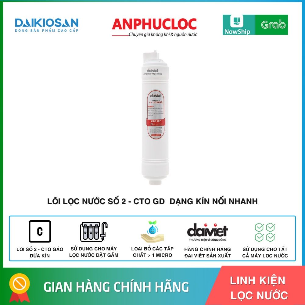 LÕI CTO ĐẠI VIỆT - DAIKIOSAN LOẠI KÍN NỐI NHANH