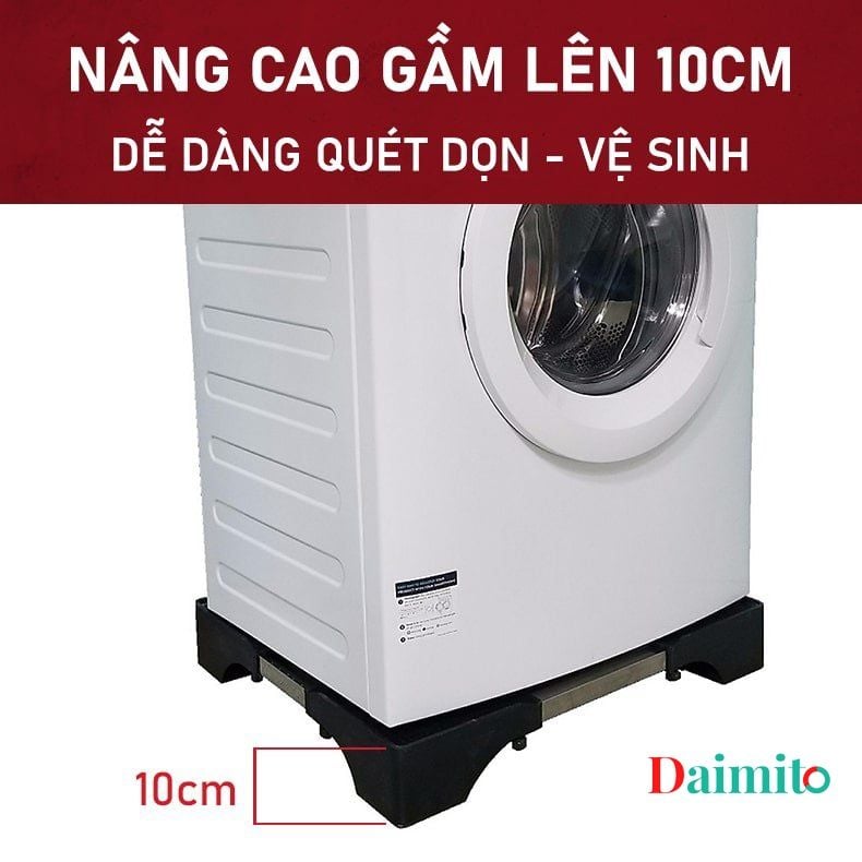 CHÂN KÊ MÁY GIẶT TỦ LẠNH TRỤ BÊ TÔNG CAO CẤP ĐIỀU CHỈNH 50 ĐẾN 70 CM [ GIAO NHANH HCM 2 H]