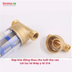 BỘ LỌC THÔ ĐẦU NGUỒN APL390 + TẶNG KÈM 1 LÕI LỌC THAY THẾ DÙNG XỬ LÝ NƯỚC ĐẦU NGUỒN