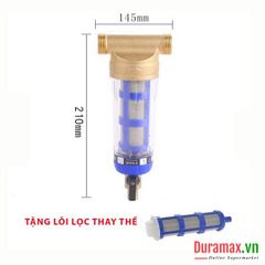 BỘ LỌC THÔ ĐẦU NGUỒN APL390 + TẶNG KÈM 1 LÕI LỌC THAY THẾ DÙNG XỬ LÝ NƯỚC ĐẦU NGUỒN