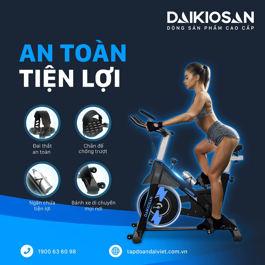 Xe đạp thể dục Daikiosan DKXD-00002