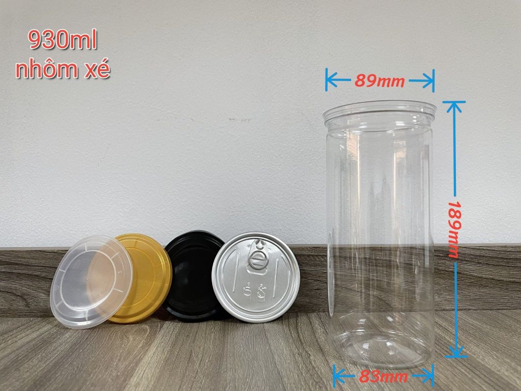 D2 - Mã 312 - Hũ Nắp Nhôm Xé 930ml