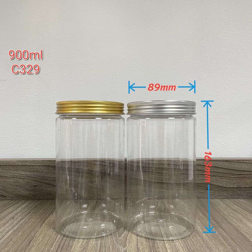 A3 - Mã C329 - Hũ Nắp Nhôm Vặn 900ml