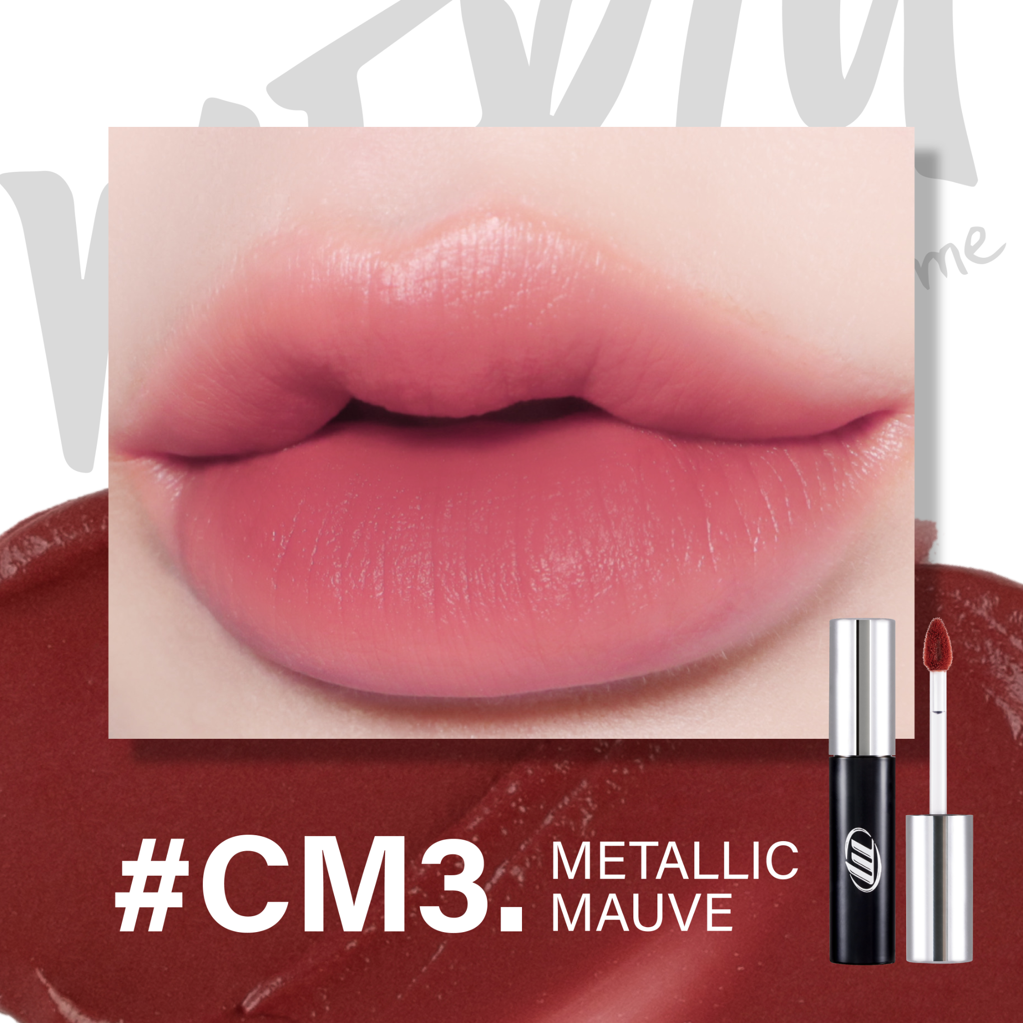 Son Kem Lì Merzy Cyber Mellow Tint #CM3 Metallic Mauve