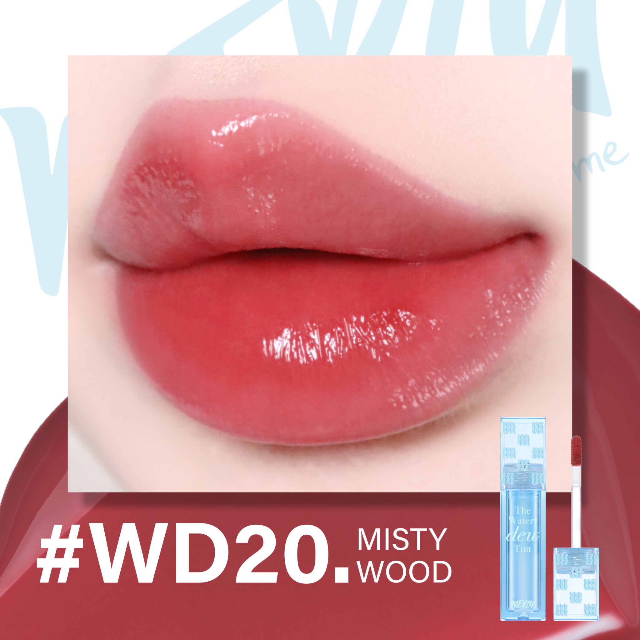 (Ver.4) Son Tint Bóng Merzy The Watery Dew Tint #WD20 Misty Wood