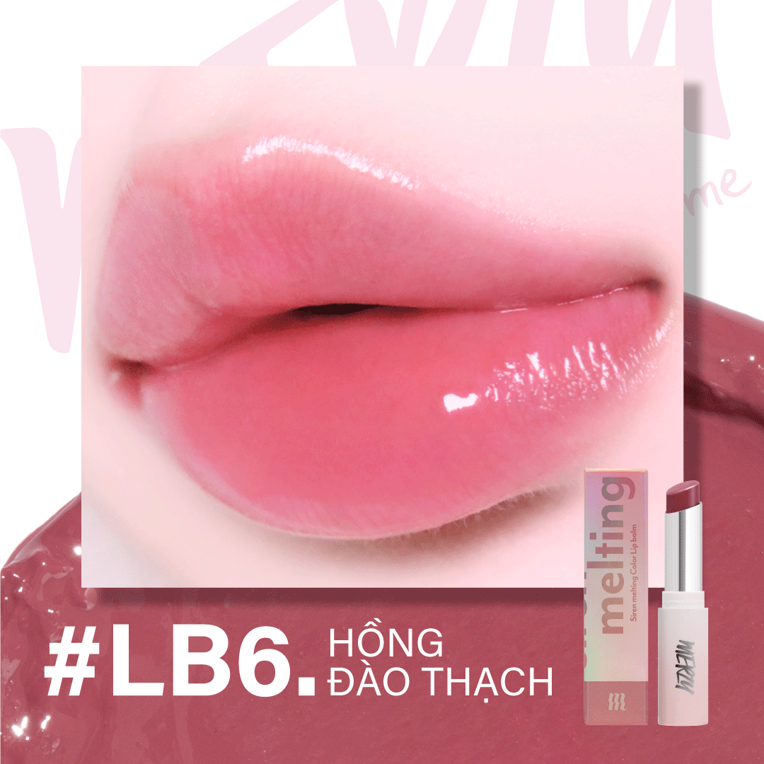 (New) Son Dưỡng Có Màu Merzy Siren Melting Color Lipbalm LB6 Berry Moor