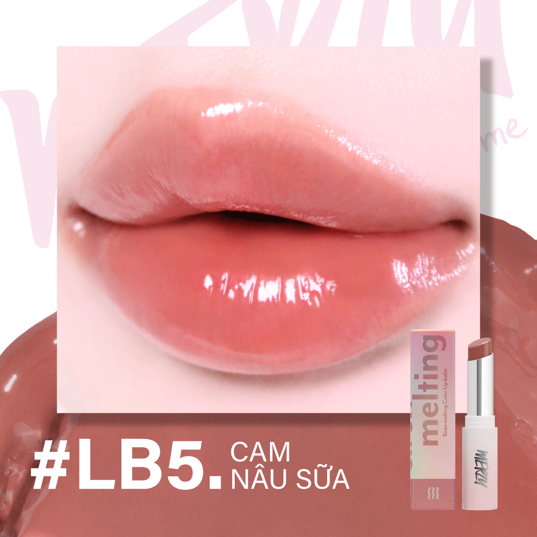 (New) Son Dưỡng Có Màu Merzy Siren Melting Color Lipbalm LB5 Nude Page