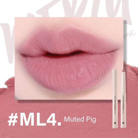 (New) Chì Kẻ Viền Môi Merzy Mood Over Smudging Lip Pencil #ML4