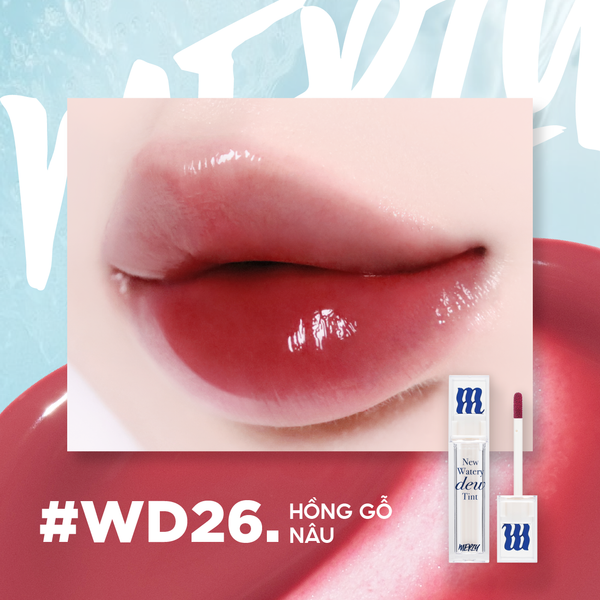 (New Dew) Son Tint Bóng Merzy New Watery Dew Tint WD26 Hushed Appeal