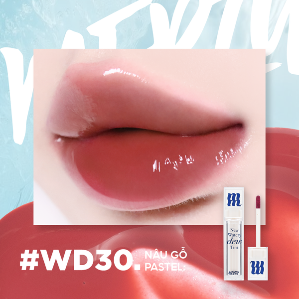 (New Dew) Son Tint Bóng Merzy New Watery Dew Tint WD30 Bliss Dawn