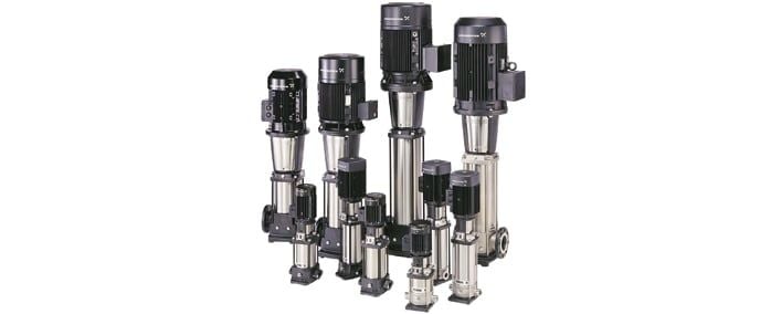 Máy bơm nhiều tầng CR, CRE, CRN, CRNE, CRI, CRIE, CRT, CRTE- Grundfos