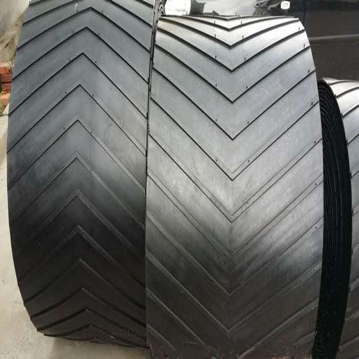 Băng tải cao su gân V Sanwei, V-shaped Conveyor belt Sanwei