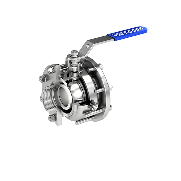 Van bi 3 mảnh kết nối ren, Threaded Jacketed Valve