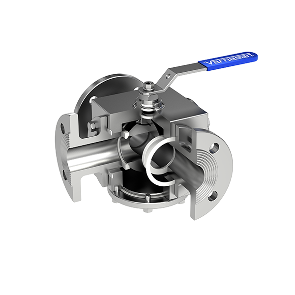 Van bi 3 cổng kết nối ren, 3 WAY L TYPE BALL VALVES