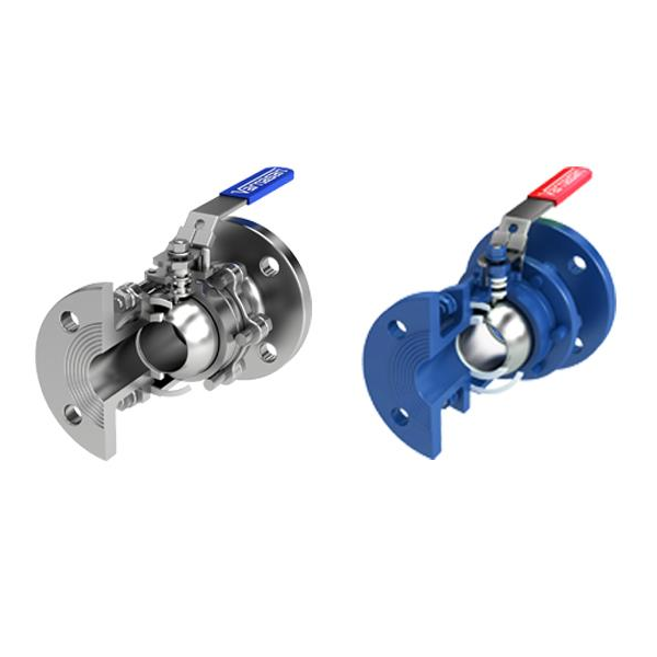 Van bi 3 mảnh kết nối bích, 3 PIECES FLANGED FULL BORE BALL VALVES