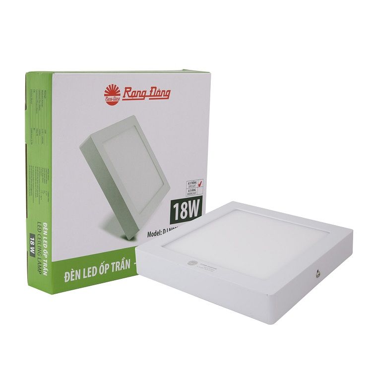 Đèn LED ốp trần vuông (D LN 08L 23x23/18w) - SS