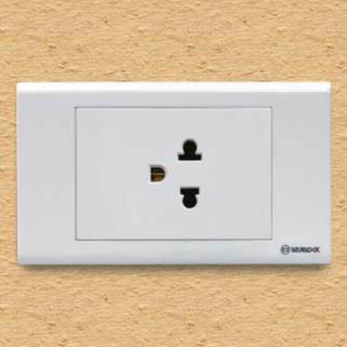 ổ cắm đơn 3 chấu S18 vanlock