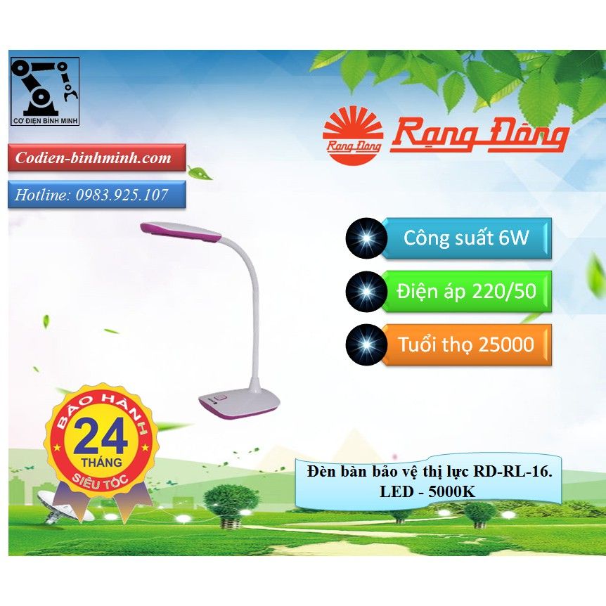 Đèn bàn LED cảm ứng RD-RL-20.LED - 5000K