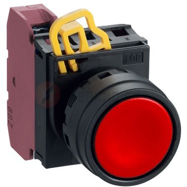 Nút nhấn nhả không đèn Ø22, 1NC, Đỏ YW1B-M1E01R