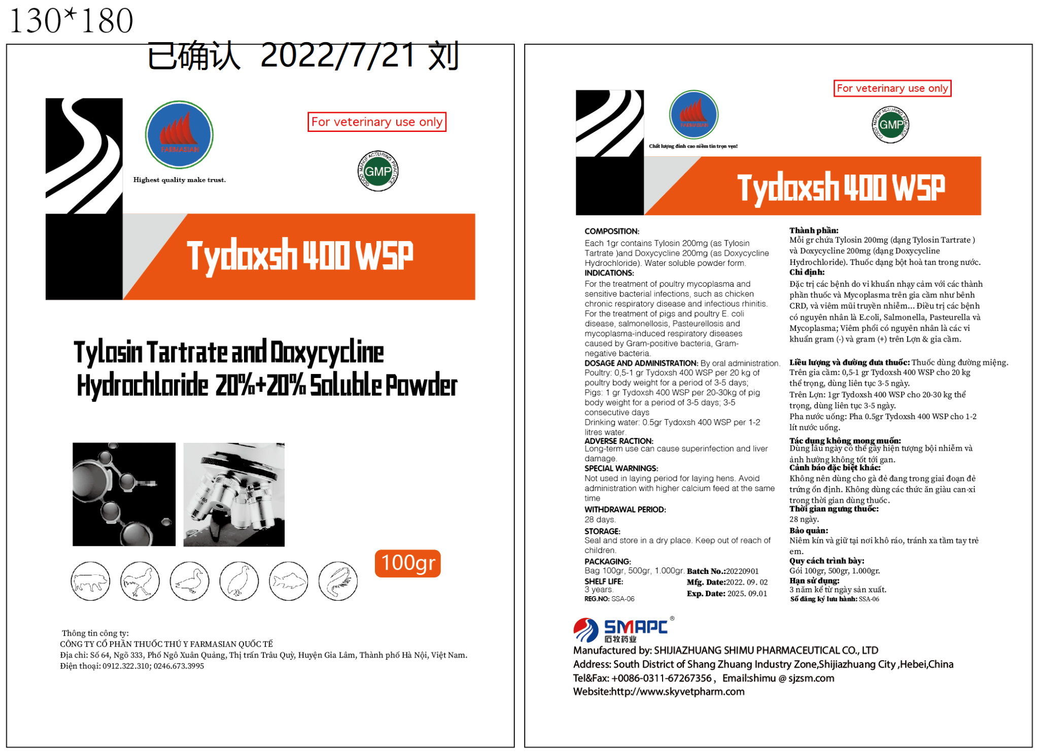 Tydoxsh 400 WSP - 1KG