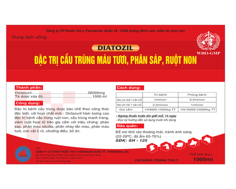  ĐẶC TRỊ CẦU TRÙNG MÁU TƯƠI – PHÂN SÁP – RUỘT NON 