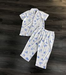 BỘ UMI PIJAMA LỬNG THUN COTTON HỌA TIẾT