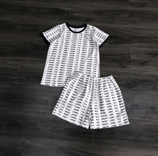 BỘ THUN COTTON ĐÙI UMI YELLOW HỌA TIẾT