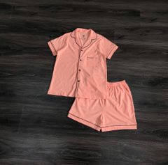 BỘ THUN PIJAMA NỮ ĐÙI TRƠN, VIỀN