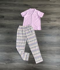 BỘ PIJAMA DÀI UMI YELLOW NỮ TAY NGẮN