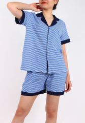 BỘ PIJAMA THUN ĐÙI SỌC UMI