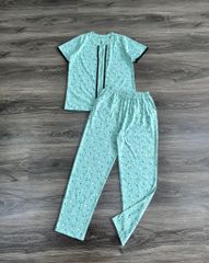 BỘ THUN COTTON 100% DÀI PHỐI VIỀN GIỮA UMI YELLOW