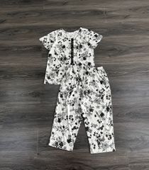 BỘ THUN COTTON LỬNG PHỐI REN UMI YELLOW