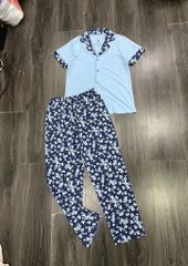 BỘ PIJAMA DÀI CỔ BẺ