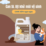 Xịt khử mùi vệ sinh Can 5L (Hương CAFE SỮA)