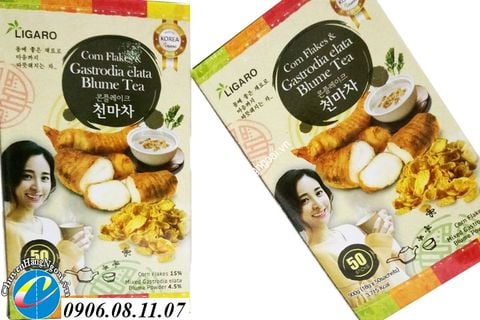 Bột Ngũ Cốc Thiên Ma Gastrodia Elata Blume Tea Hộp 50 Gói Hàn Quốc