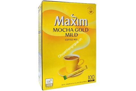 Caffee Maxim Mocha Gold Mild Mix Hộp 100 Gói Của Hàn Quốc