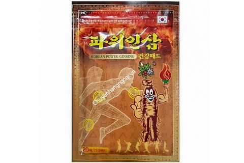 Cao dán hồng sâm túi vàng Korean Power Ginseng của Hàn Quốc