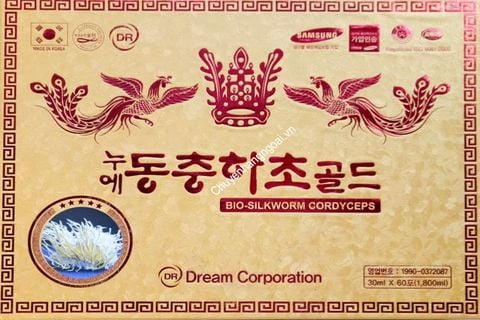 Đông Trùng Hạ Thảo Dream Hộp Gỗ Vàng 60 Gói x 30ml Của Hàn Quốc