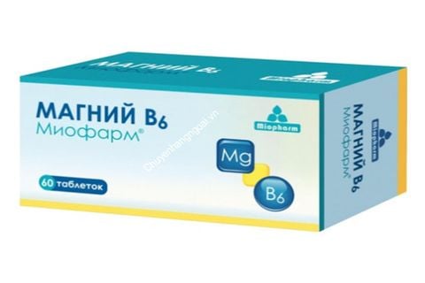 Viên Uống Magnesium B6 Miopharm 750Mg Hộp 60 Viên Của Nga