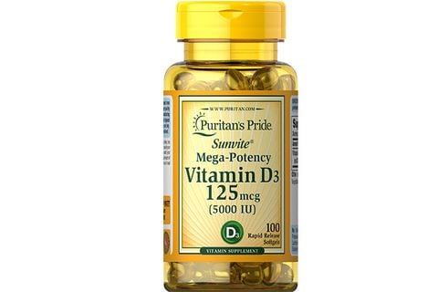 Puritan's Pride Vitamin D3 5.000 IU Tăng Cường Khả Năng Miễn Dịch Và Hỗ Trợ Xương và Răng Khỏe Mạnh