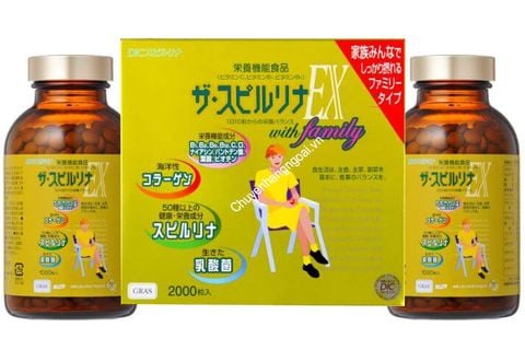 Tảo Vàng Spirulina EX With Family Chính Hãng Nhật Bản