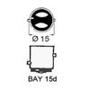 Bòng đèn sợi đốt BAY15D cho đèn hành trình tàu thuyền